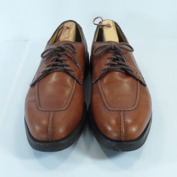 Men\'s Allen Edmonds Dellwood Brown Leather Split Toe Oxford Shoes Size 12 D main image 5